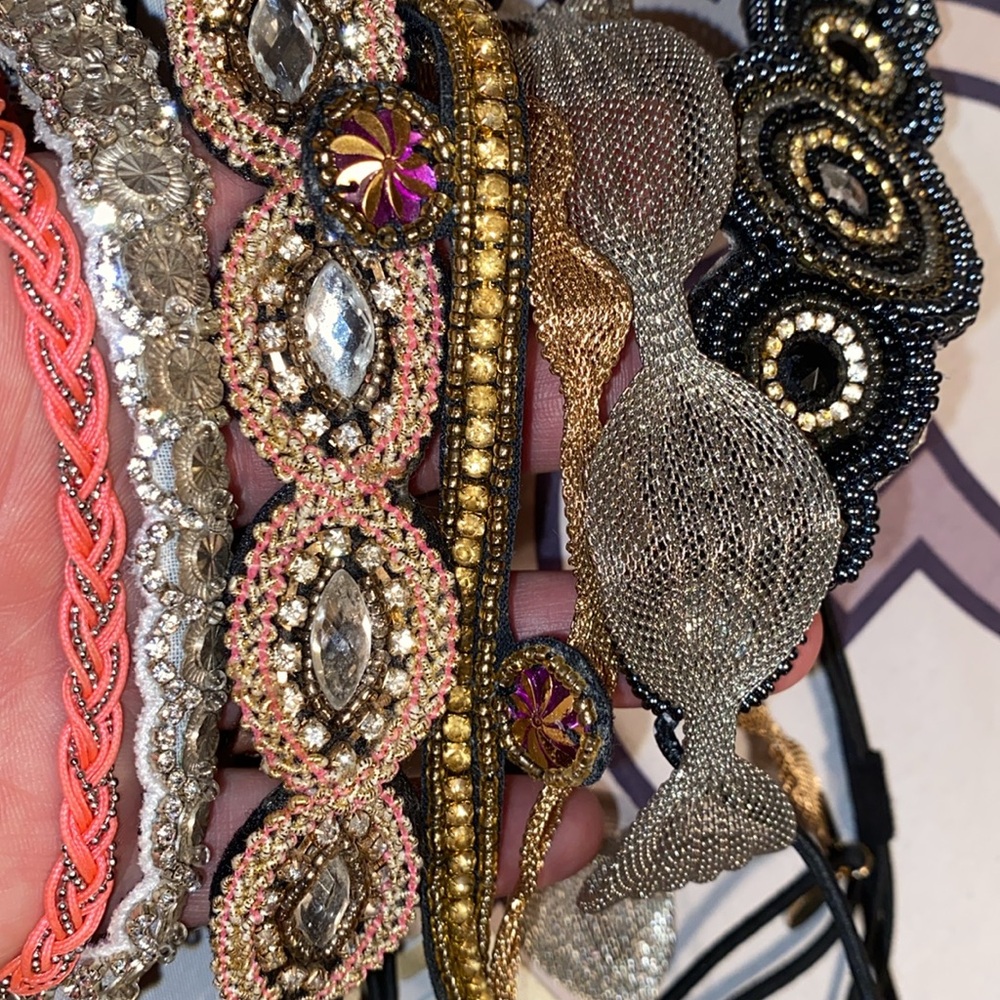 7 Headbands, one NWT, 2 EUC, 4 made by hand